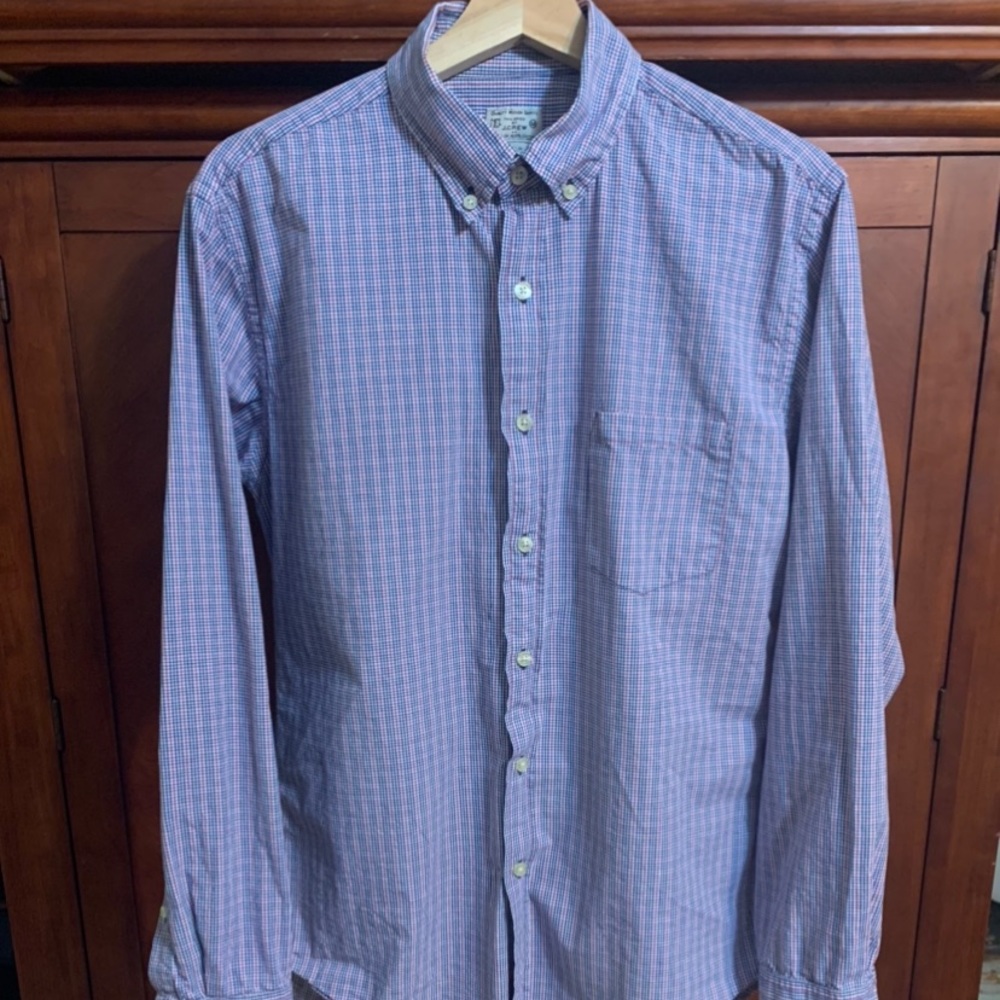 J Crew Mens Medium Oxford Long sleeve button down